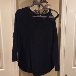 Express Black Off-the-Shoulder Sweater